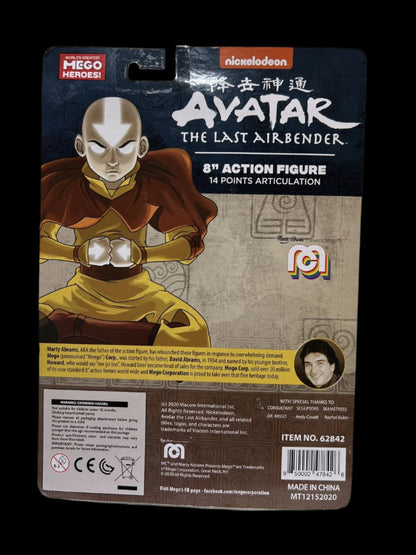 Avatar The Last Airbender Mego 8" Action Figure Nickelodeon Marty Abrams Box Dam