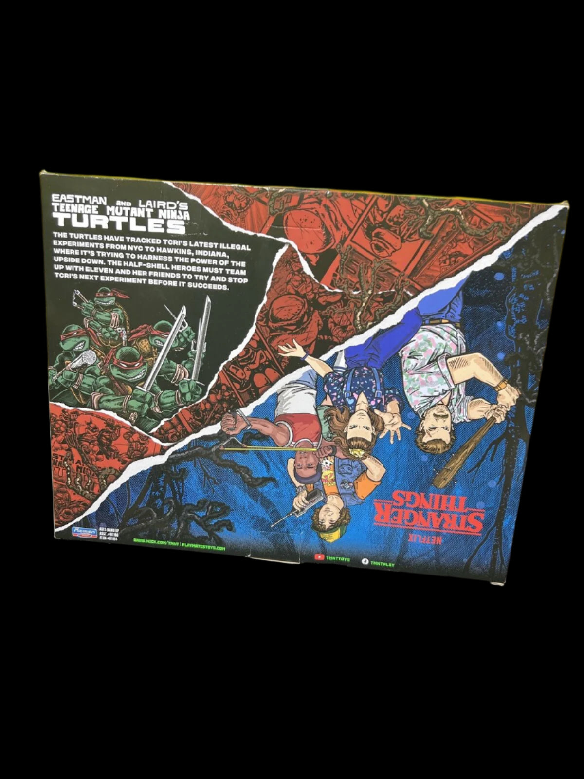 Playmates TMNT Stranger Things Upside Down Remix Lucas and Donatello Netflix
