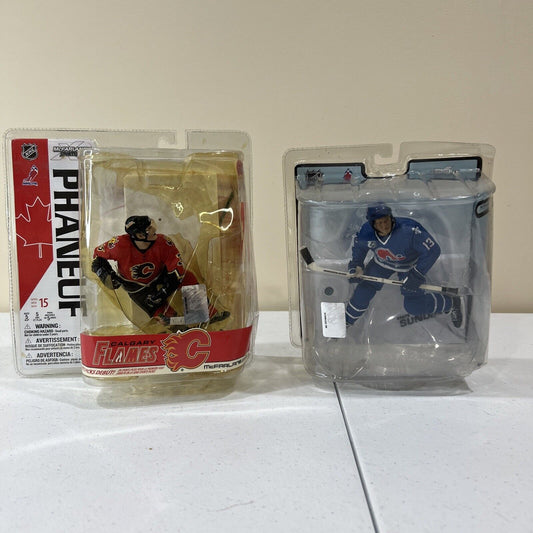 2 NHL MCFARLANE SPORTSPICKS HOCKEY DION PHANEUF & MATS SUNDIN