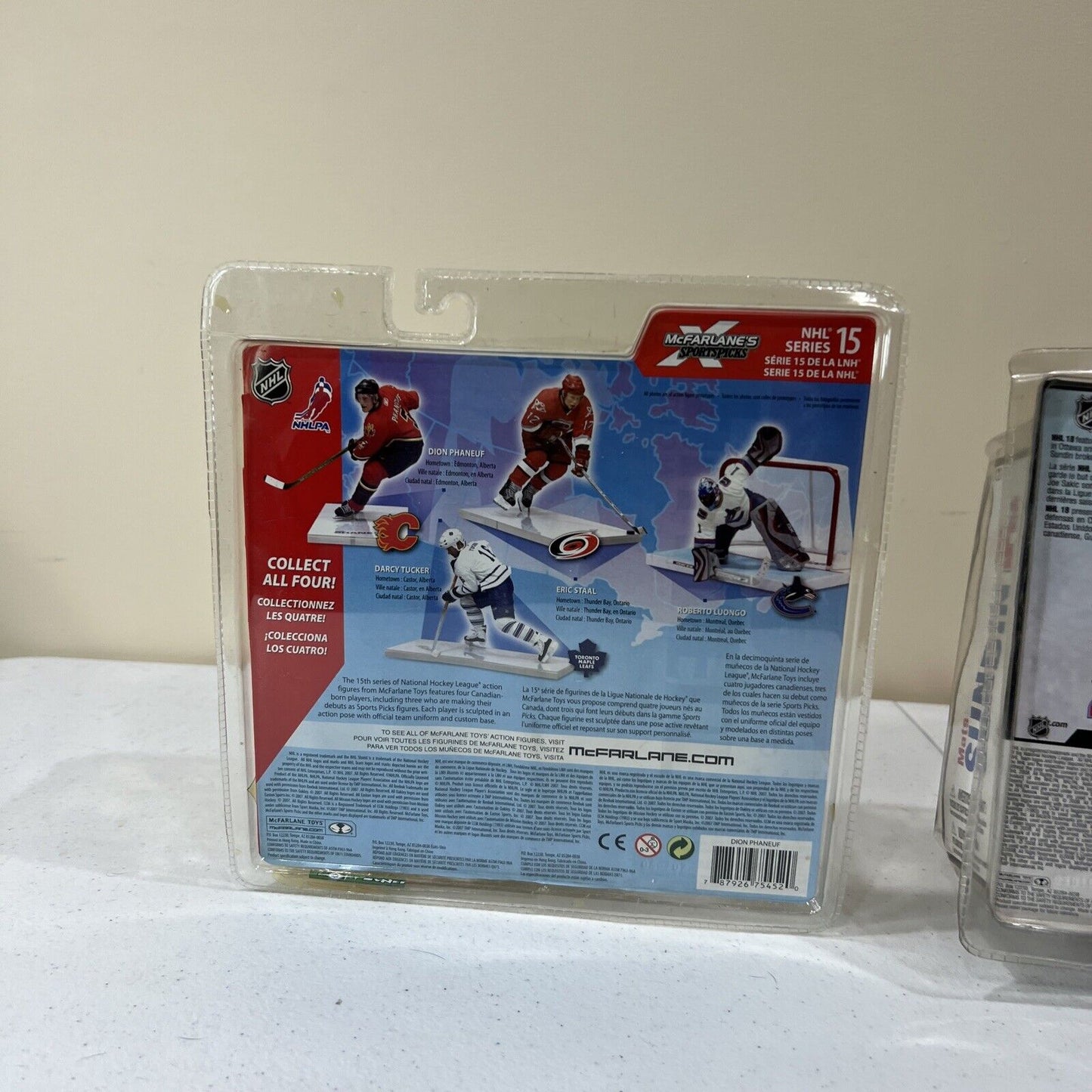 2 NHL MCFARLANE SPORTSPICKS HOCKEY DION PHANEUF & MATS SUNDIN