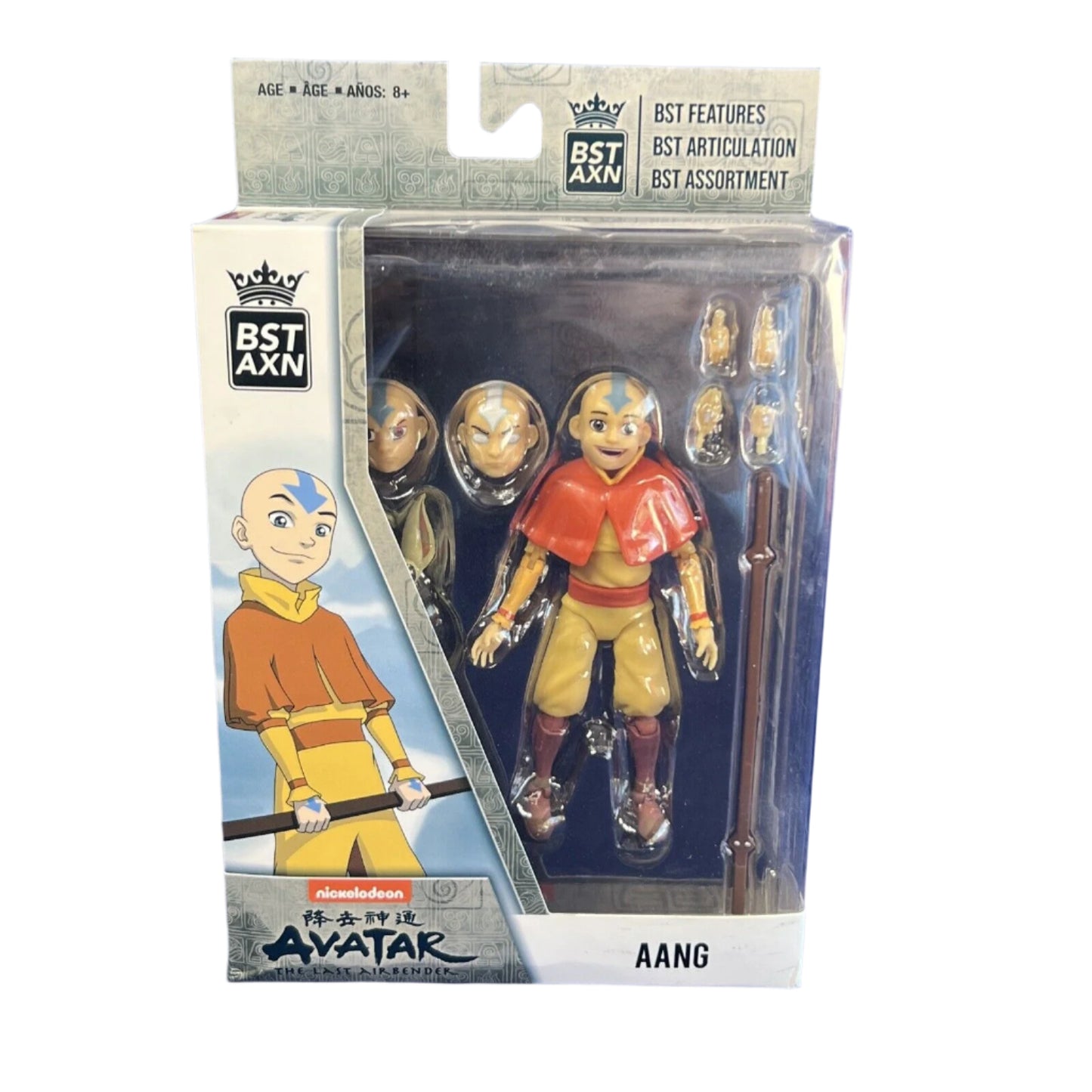 Avatar the Last Airbender Aang Figure, BEST AXN 5" Action Figure With Momo!
