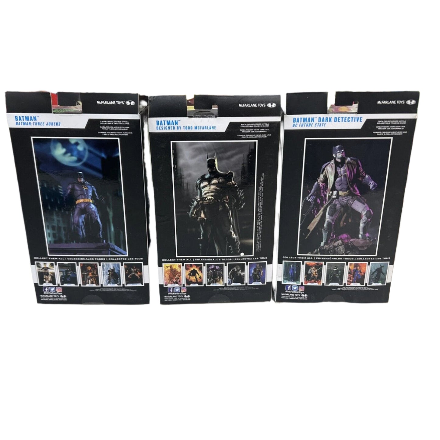 x3 McFarlane Toys DC Multiverse BATMAN DARK DETECTIVE: DC FUTURE STATE + BATMAN: THREE JOKERS + BATMAN: DESIGNED BY TODD MCFARLANE!