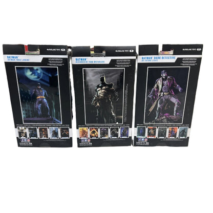 x3 McFarlane Toys DC Multiverse BATMAN DARK DETECTIVE: DC FUTURE STATE + BATMAN: THREE JOKERS + BATMAN: DESIGNED BY TODD MCFARLANE!