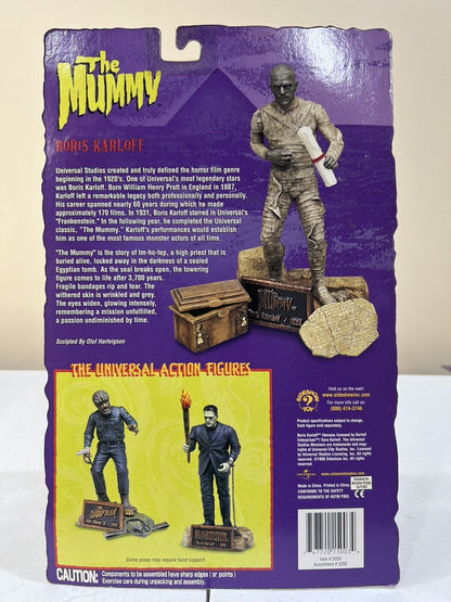 1999 SIDESHOW TOYS UNIVERSAL MONSTERS 8” THE MUMMY FIGURE (MIP) SERIES 1