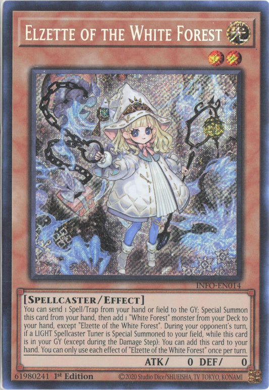 Elzette of the White Forest INFO-EN014 The Infinite Forbidden Yu-Gi-Oh 1st Edition