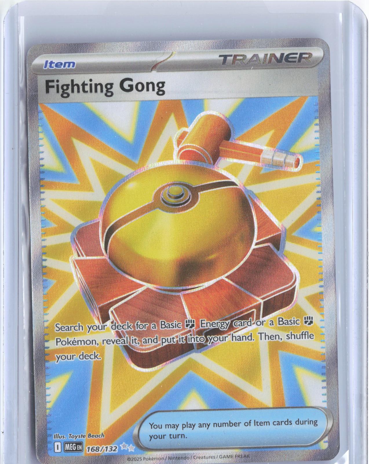 Fighting Gong 168/132 Ultra Rare Mega Evolution Pokemon Holo