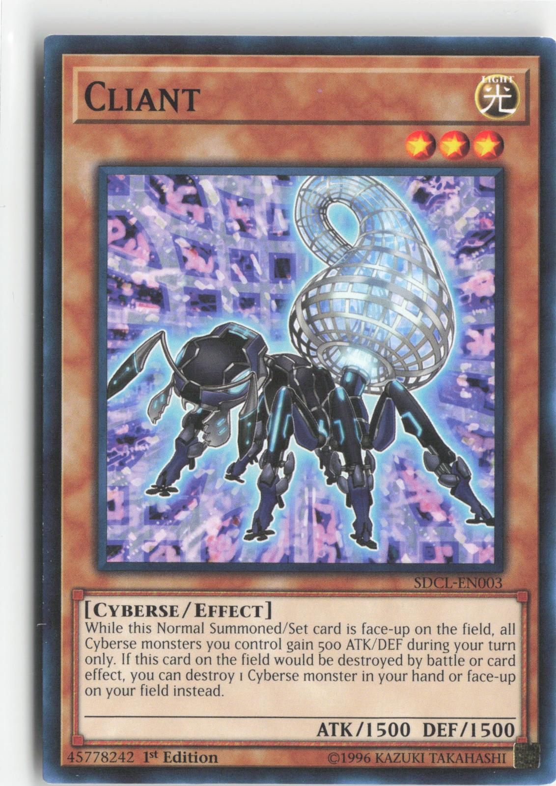 Cliant SDCL-EN003 Structure Deck: Cyberse Link Yu-Gi-Oh 1st Edition