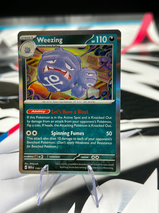 Weezing Holo Rare 110/165 - SV: Scarlet & Violet 151 (MEW) Pokémon Card TCG