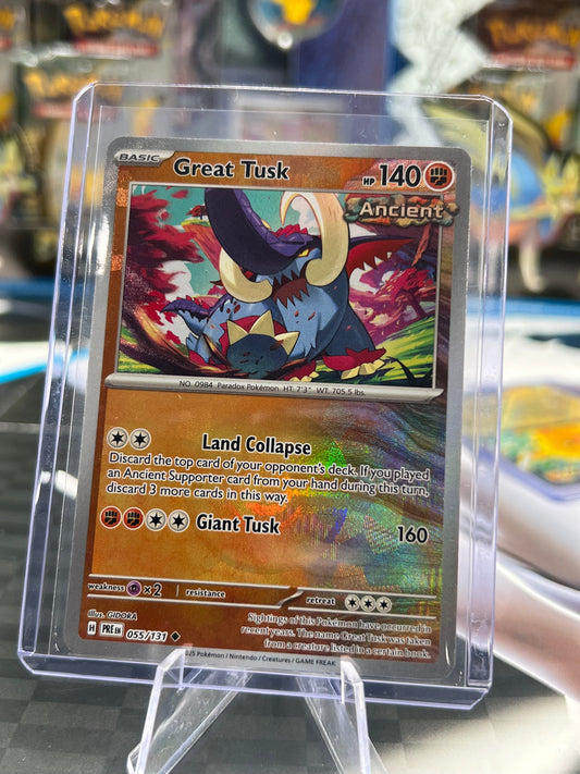 Great Tusk 055/131 (Poke Ball Pattern) - SV: Prismatic Evolutions (PRE) Pokémon TCG