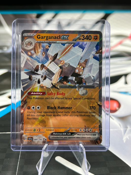 Garganacl ex 089/142 / Double Rare - SV07: Stellar Crown (SCR) Pokémon TCG