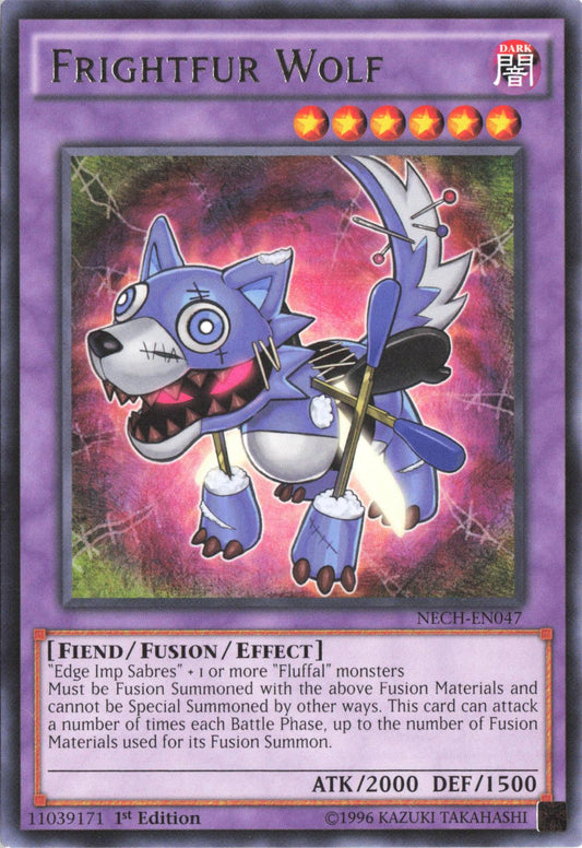 Frightfur Wolf NECH-EN047 Rare The New Challengers Yu-Gi-Oh 1st Edition