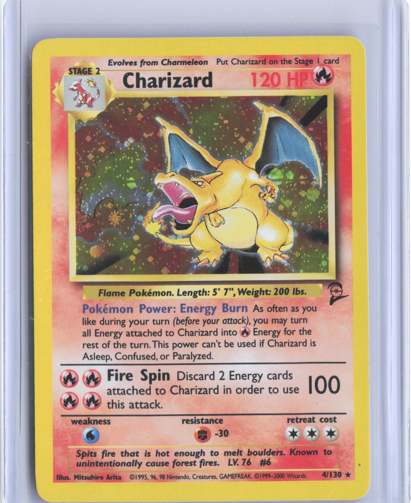 Charizard Holo Holo Rare Base Set 2 004/130