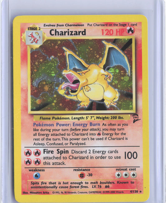 Charizard Holo Holo Rare Base Set 2 004/130