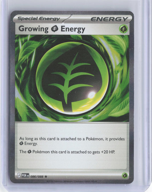 Growing Grass Energy 086/088 Rare Perfect Order Pokemon TCG Card