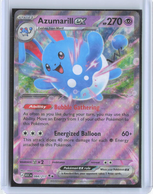 Azumarill ex 084/217 Double Rare Ascended Heroes Pokemon Holo