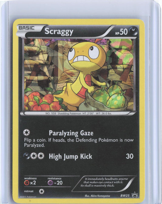 Scraggy (Cracked Ice Holo) BW25 Promo Black And White Promo Pokemon