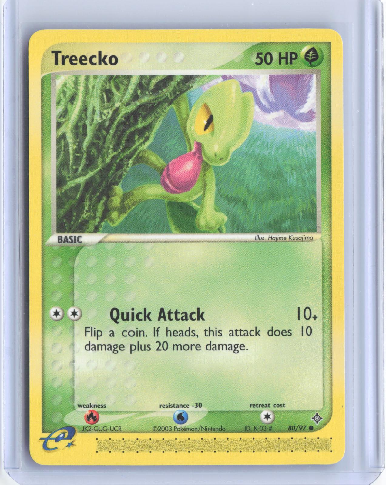 Treecko 80/97 Common Dragon Pokemon TCG Card