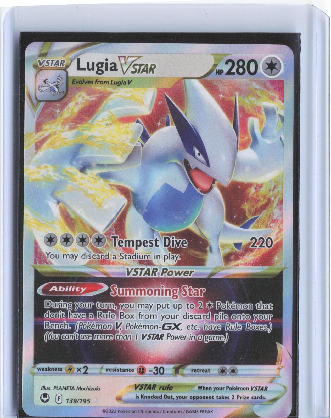 Lugia VSTAR 139/195 Holo VSTAR Rare Silver Tempest Pokemon