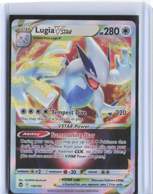 Lugia VSTAR 139/195 Holo VSTAR Rare Silver Tempest Pokemon