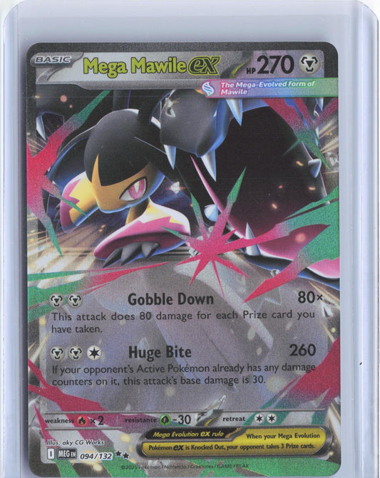 Mega Mawile ex 094/132 Double Rare Mega Evolution Pokemon Holo