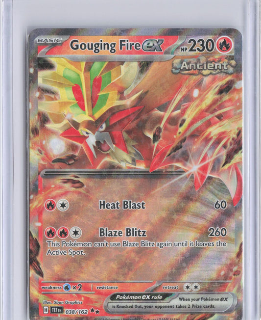 Gouging Fire ex 038/162 Double Rare Temporal Forces Pokemon Holo