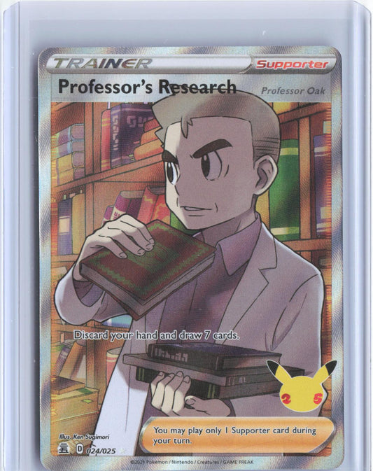 Professor's Research (Professor Oak) 024/025 Celebrations Pokemon Holo