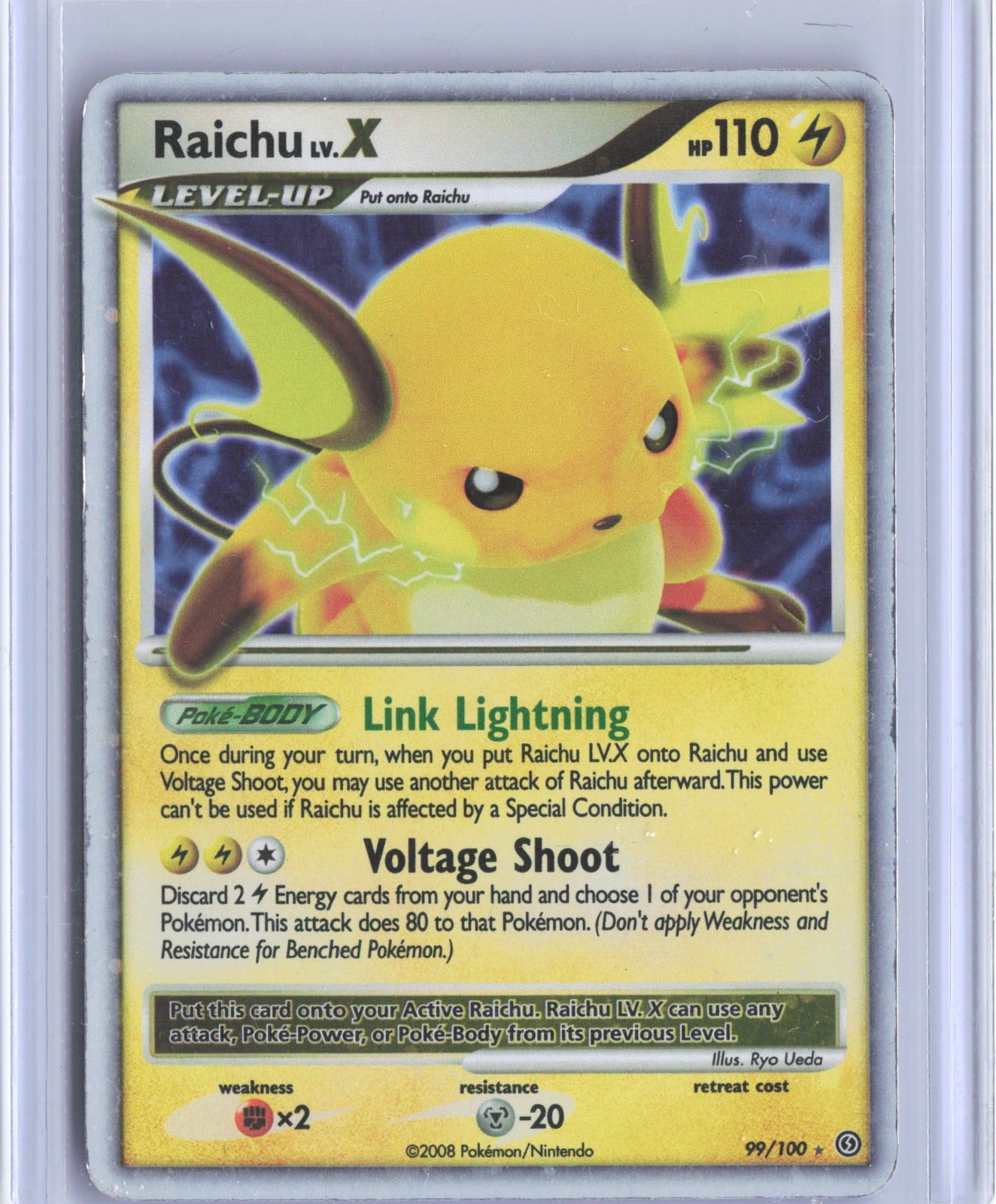 Raichu LV.X Holo Ultra Rare Stormfront 99/100