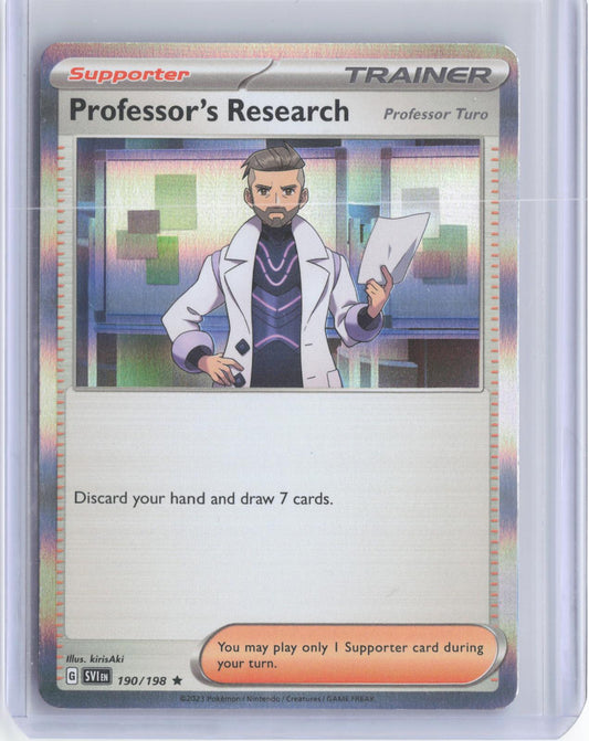 Professor's Research (Professor Turo) 190/198  Pokemon Holo TCG Card