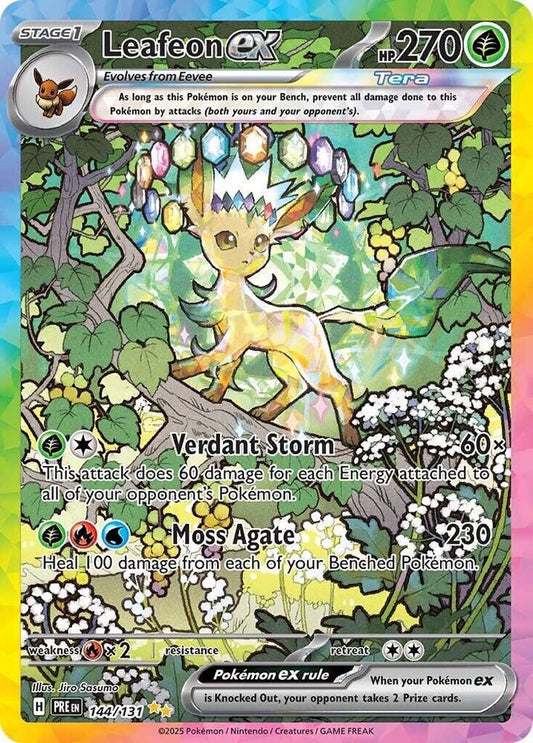 Leafeon ex Holo Special Illustration Rare SV: Prismatic Evolutions 144/131