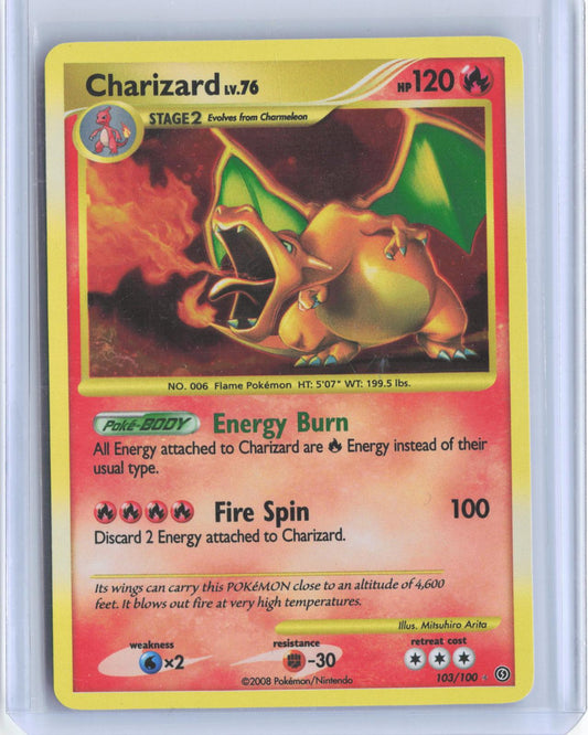 Charizard 103/100 Secret Rare Stormfront Pokemon Holo TCG Card