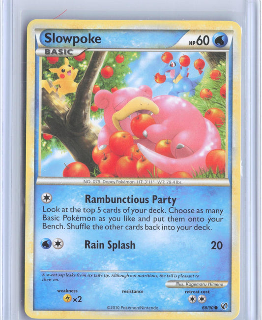 Slowpoke 66/90 Common HGSS Undaunted Pokemon