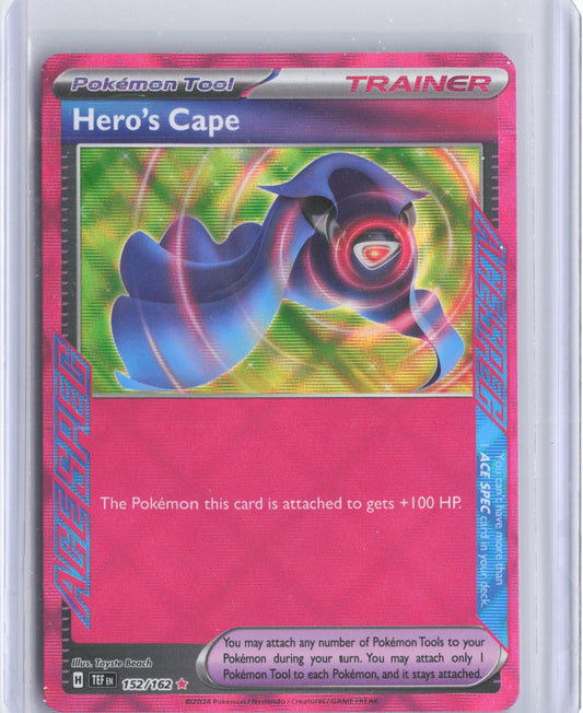 Hero's Cape 152/162 ACE SPEC Rare Temporal Forces Pokemon Holo