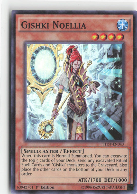 Gishki Noellia THSF-EN043 Super Rare The Secret Forces Yu-Gi-Oh 1st Edition
