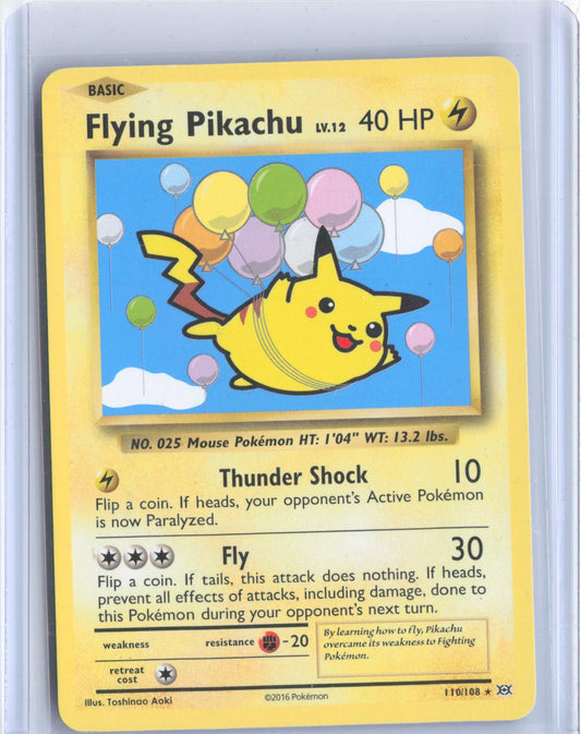 Flying Pikachu 110/108 Secret Rare Evolutions Pokemon