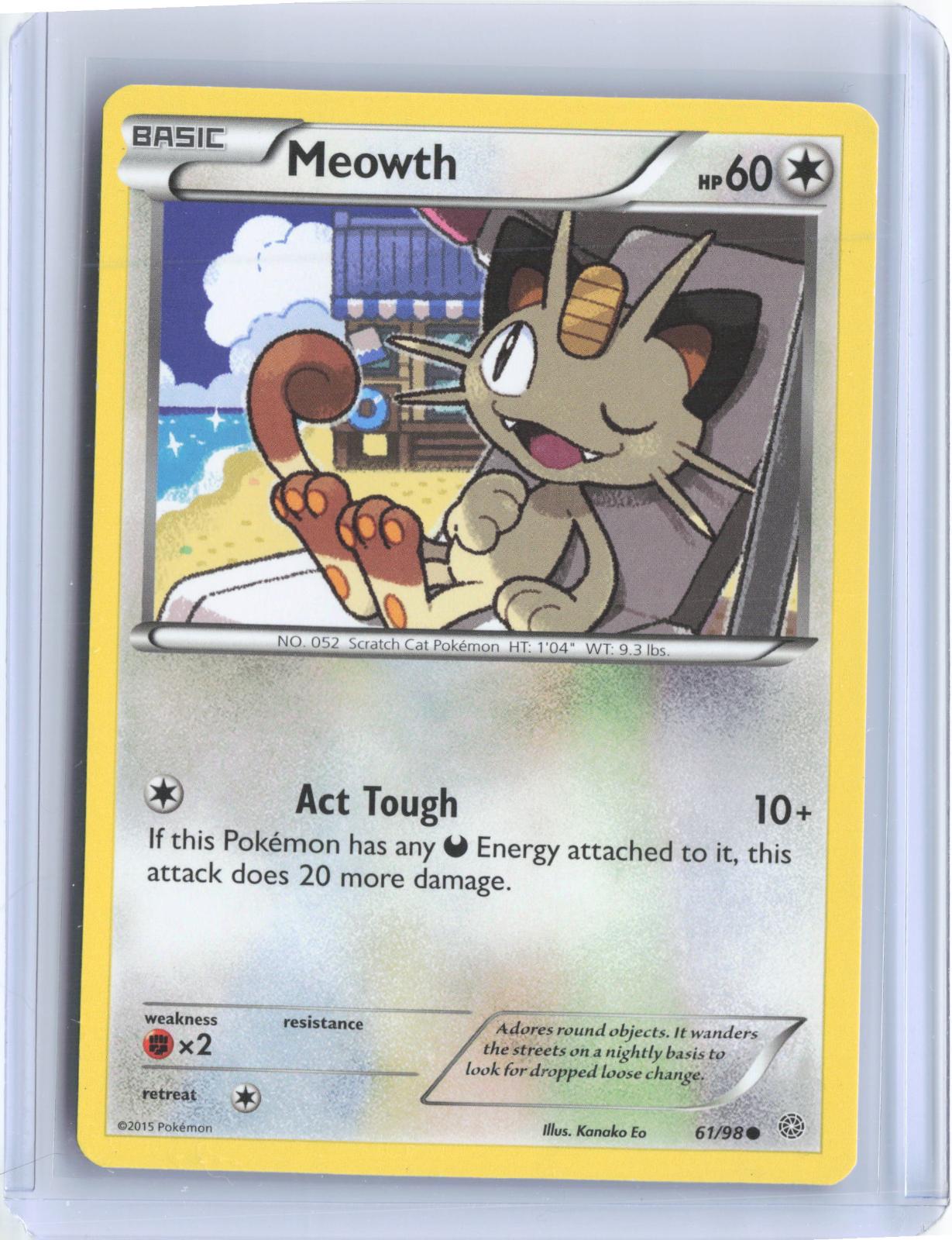 Meowth 61/98 Common Ancient Origins Pokemon