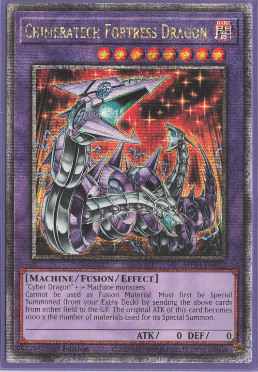Chimeratech Fortress Dragon (Quarter Century Secret Rare) MP24-EN022 25th Anniversary Tin: Dueling Mirrors Yu-Gi-Oh 1st Edition