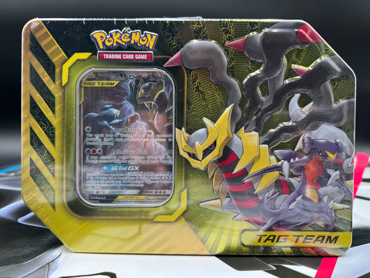 Power Partnership Tin [ Tag Team Garchomp & Giratina GX SM 193 PROMO ] - SM - Unified Minds (SM11) Pokémon TCG New