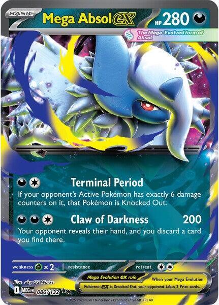 Mega Absol ex - 086/132 - ME01: Mega Evolution (MEG) Pokémon Card TCG
