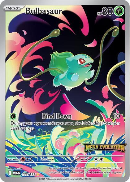 Bulbasaur - 133/132 (Mega Evolution Stamped) - Miscellaneous Cards & Products (MCAP) Pokémon TCG