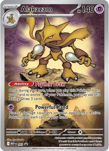 Alakazam - 009 - ME: Mega Evolution Promo (MEP) Pokémon TCG