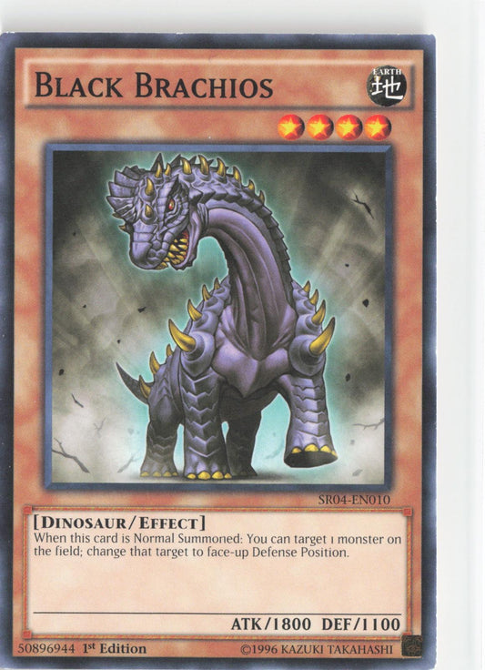 Black Brachios SR04-EN010 Structure Deck: Dinosmasher's Fury Yu-Gi-Oh 1st Edition