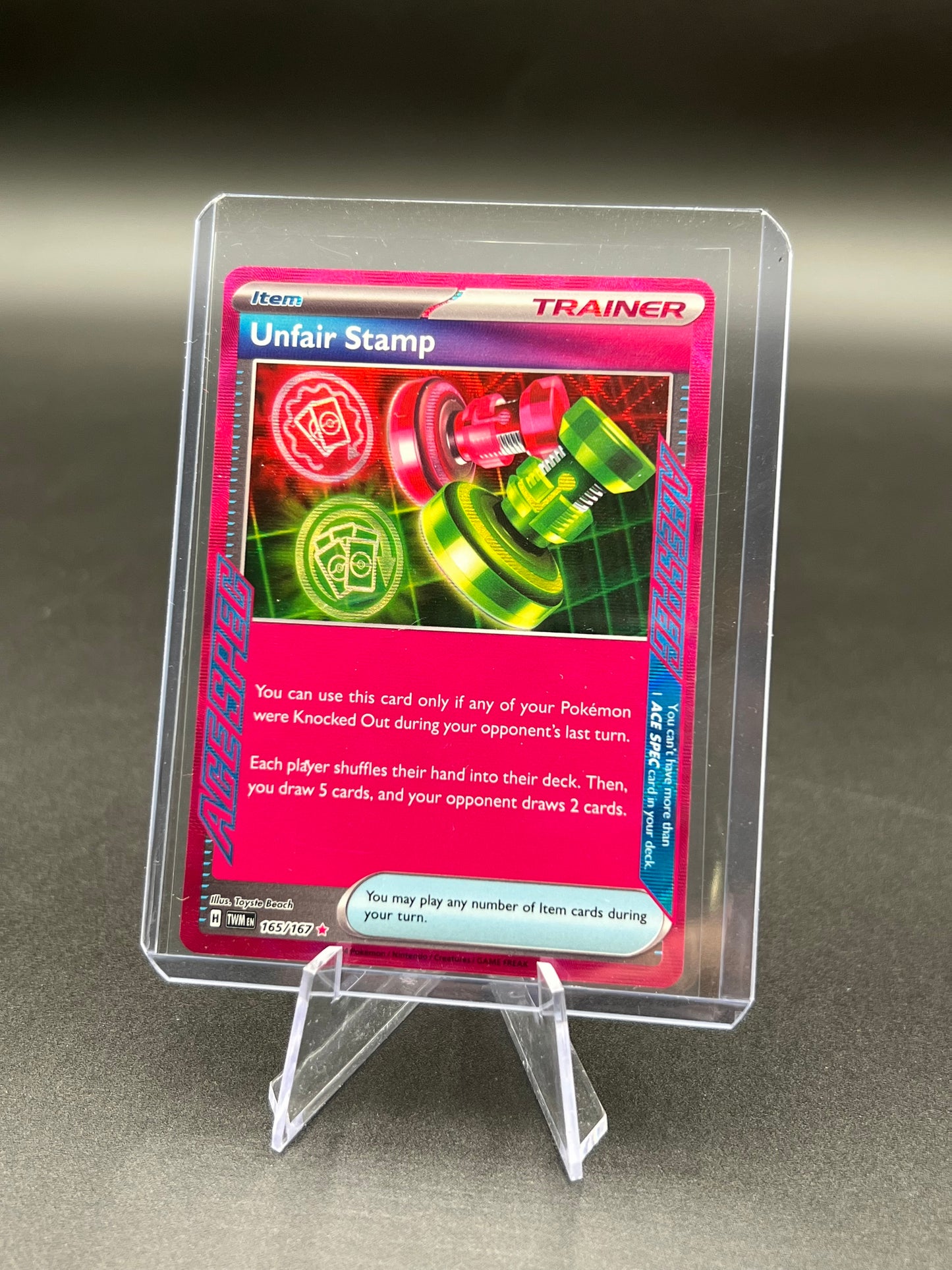 Unfair Stamp - SV06: Twilight Masquerade (TWM) Pokémon TCG 165/167
