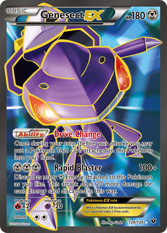 Genesect EX 120/124 Ultra Rare Fates Collide Pokemon Holo