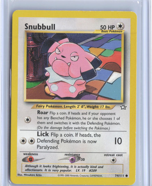 Snubbull 74/111 Common Neo Genesis Pokemon Unlimited