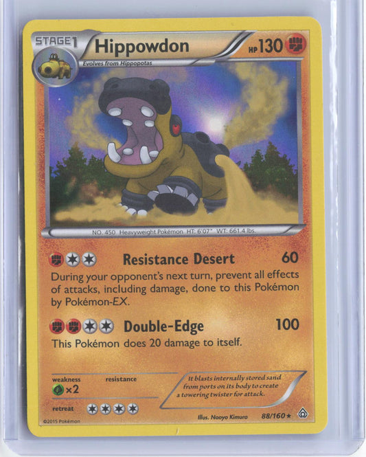 Hippowdon 88/160 Holo Rare Primal Clash Pokemon Reverse Holo TCG Card