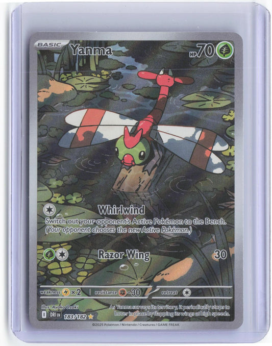Yanma 183/182 Illustration Rare Destined Rivals Pokemon Holo