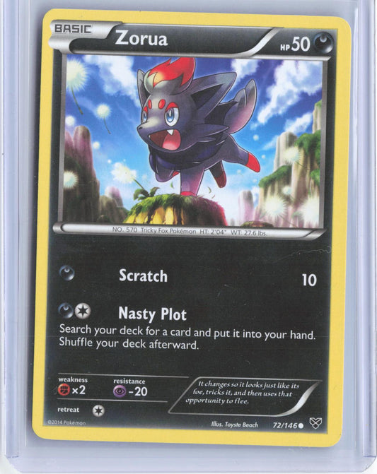 Zorua 72/146 Common XY Pokemon TCG Card