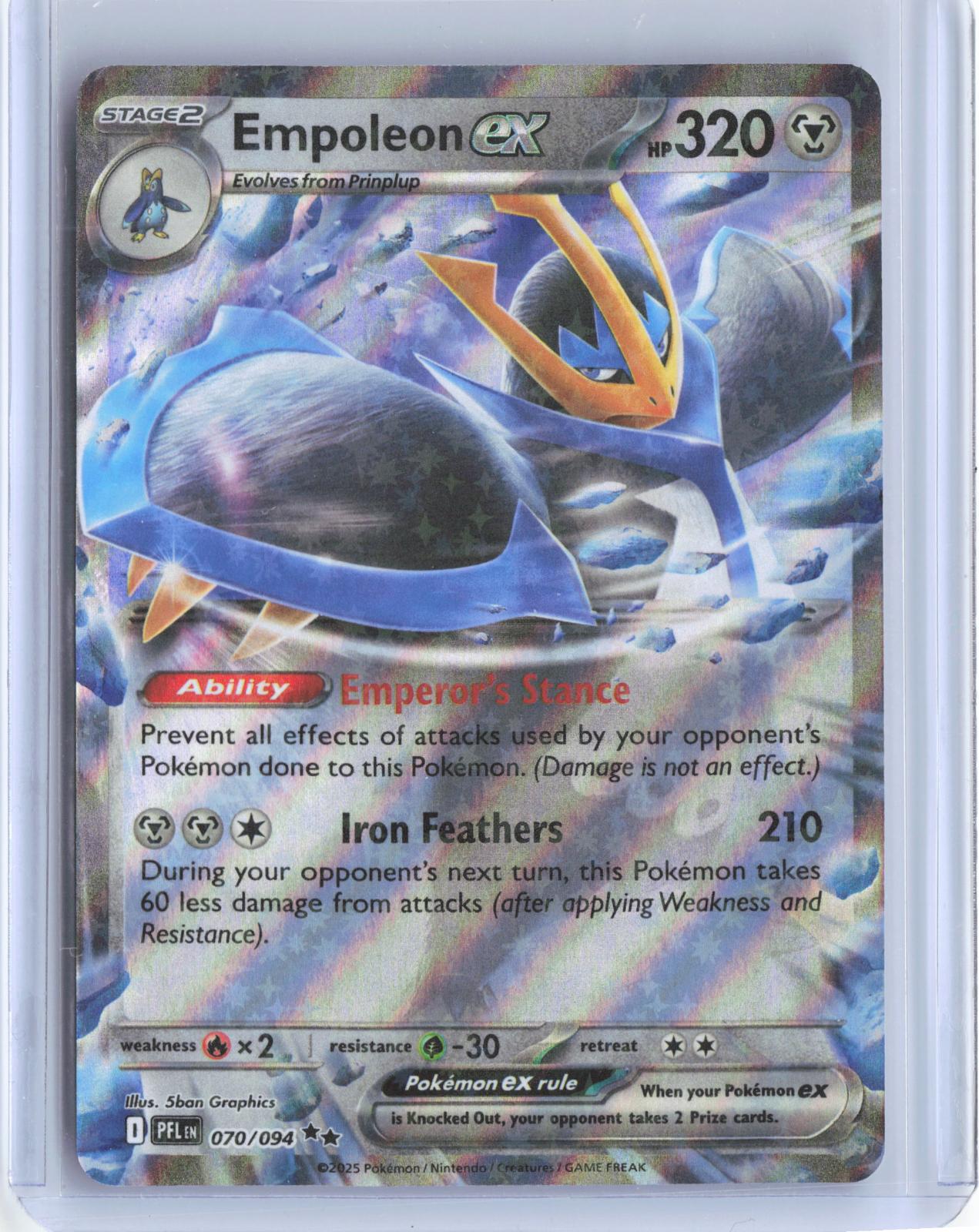 Empoleon ex 070/094 Double Rare Phantasmal Flames Pokemon Holo