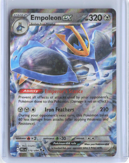 Empoleon ex 070/094 Double Rare Phantasmal Flames Pokemon Holo
