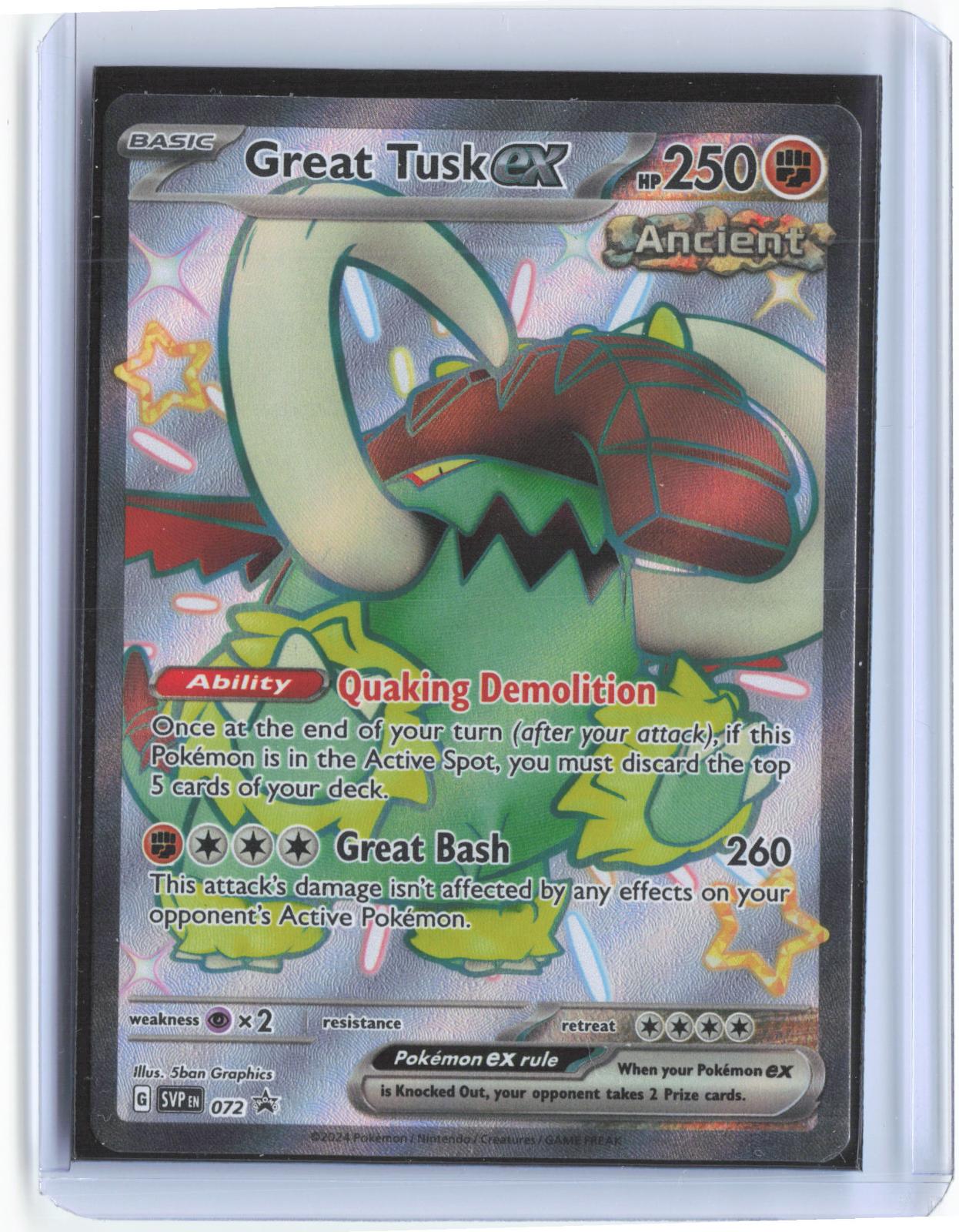 Great Tusk ex 072 Holo Promo Scarlet & Violet Promo Pokemon